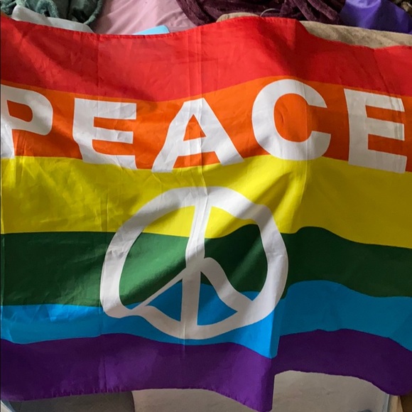 Other - PEACE Rainbow flag